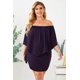thumbnail image 2 of ABPHQTO Vestido mini poncho morado con múltiples capas para mujer, 2 of 5