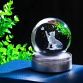 thumbnail image 3 of 3D Crystal Ball Night Light with Silver Base, Laser Engraved Glass Snow Globe for Toom Decoration, Special Gift for Birthday, Christmas, Multiple Styles Available, 3 of 14