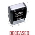 thumbnail image 2 of StampExpression - DECEASED Office Self Inking Rubber Stamp - Red Ink (A-5252), 2 of 4