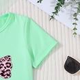 thumbnail image 4 of Toddler Girl Summer Clothes Outfit For 2-3 Years Girls Comfortable And Fashionable Set Cute Cartoon Printed Short Sleeve Top Skirt Two Piece Set Green Children's Day Gift 2PCS Set, 4 of 7