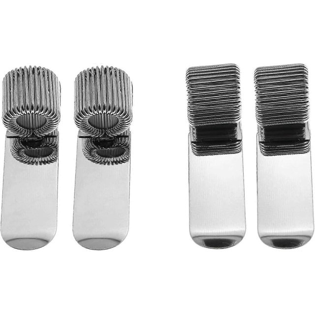 4pcs Metal Pen Holder Clip Office Home Supplies Accessories Multipurpose Single Hole Portable Spring Notebook Pen Clips Fit For Most Ballpoint Pens Or