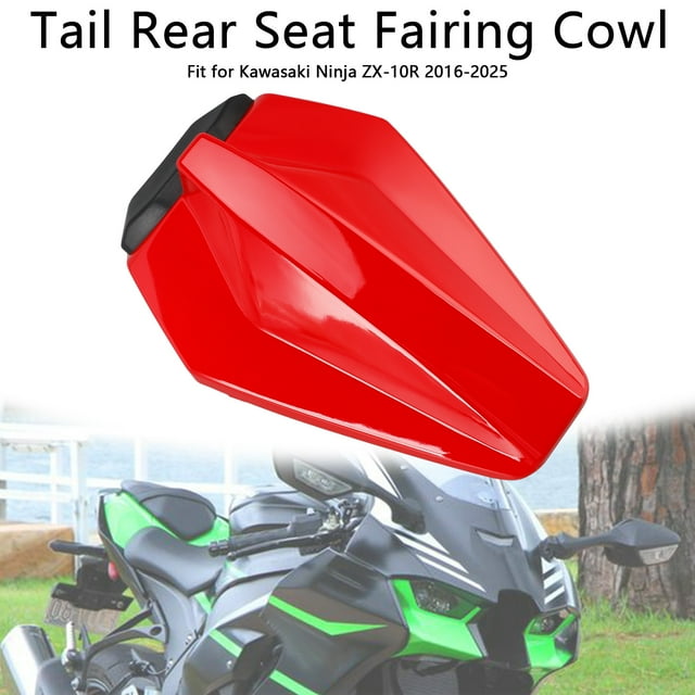 Couvre-queue de Siège Arrière de Course Rouge pour Kawasaki ZX10R ZX-10R 2016-2025