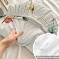 thumbnail image 4 of King Size Fitted Sheet Set - Red Poppy 3 Piece Bedding Sets 16" Deep Pocket Fitted Sheet with 2 Pillowcases, Farmhouse Country Vintage Flower Leaf Plant Brushed Microfiber Hotel Luxury Bed Sheets, 4 of 9