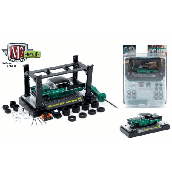 M2 Machines 1:64 Model Kit Release 80 1955 Chevrolet Bel Air Hardtop Custom