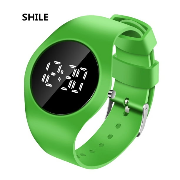 Nuevos Relojes Electrónicos Redondos Muy Delgados De Moda Para Estudiantes/Deportivos Para Niños Gao Jiahui unisex
