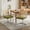 Olive Green, variant on Newest Set of 2 Cantilever Dining Chairs, Velvet Seat & Rattan Back with Chrome Frame, Breuer Style, Green