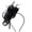 Black, variant on Helii Women's Tulle Feather Fascinator Headband – 2-in-1 Convertible Hair Clip and Mini Hat, Elegant Kentucky Derby Wedding Tea Party Halloween Headpiece Black,One Size