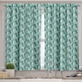 thumbnail image 2 of Ambesonne Mid Century Valance & Curtain, Abstract Shapes Art, 55"x36", Seafoam Dark Grey and Ivory, 2 of 7