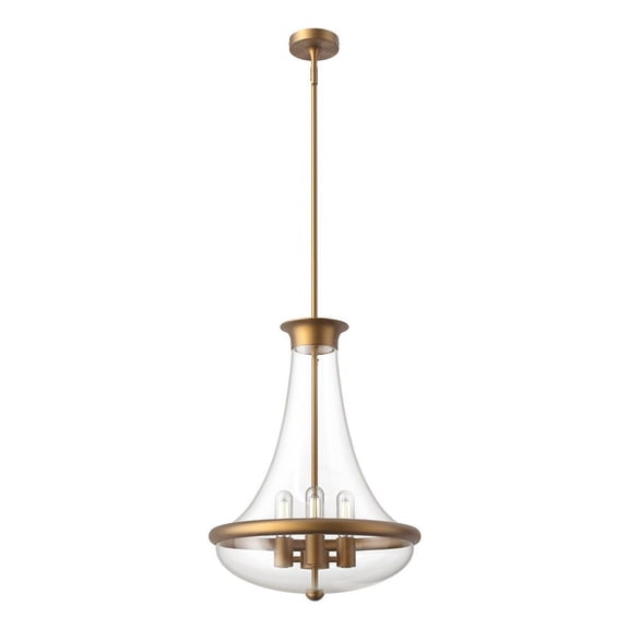 PD464018AG-Alora Lighting-Marcel - 4 Light Pendant-23.38 Inches Tall and 17.5 Inches Wide-Aged Gold Finish    -Traditional Installation
