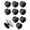 Black, variant on 5 Pack Self Adhesive Cabinet Knobs, No Drilling Self Stick Drawer Knob, Stick-on Kitchen Cabinet Stainless Steel Handle Pull for Window, Wardrobe, Dresser, Cupboard, Closet (5, Antique Gold)