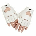thumbnail image 6 of Stylish Fingerless Motorcycle Gloves Reinforced PU Leather Punk Fashion Design Stage Performances, 6 of 8