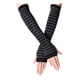 thumbnail image 1 of Guantes Largos Rayados Rayas Sin Dedos Cosplay Kawaii Grunge, 1 of 5