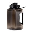 thumbnail image 2 of Botella de agua grande 2400ml a prueba de fugas para deportes de senderismo Negro shamjiam, 2 of 8