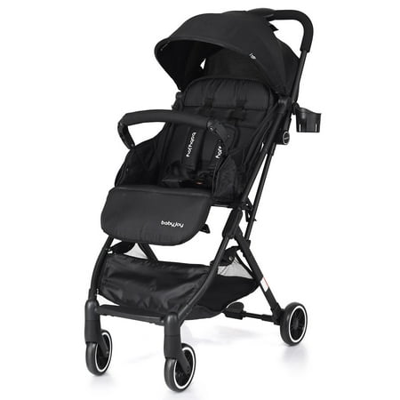 Costway Foldable Baby Stroller Lightweight Kids Carriage Pushchair W/ Foot Cover