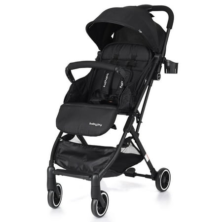 Baby Diaper Carriage - Costway Foldable Baby Stroller Lightweight Kids Carriage Pushchair W/ Foot Cover Black