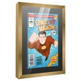thumbnail image 2 of Comic Book Frame Wall Display with Mat for 1 Current Era Comic Published After 1985 - Bronze Comic Frame for 6.875x10.5 Comic, 2 of 5