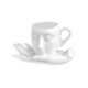 thumbnail image 5 of Taza de cara humana 3D, juego de Taza y platillo de té artístico de mesa de 260ml, tazas de té de la leche, taza de café de cerámica para té, bebida, Blanco mayimx Taza de café, 5 of 9