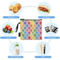 thumbnail image 5 of Haosy 3 Pack Reusable Ziploc Bags BPA Free Healthy Food Storage Bag Leakproof Sandwich Snack Freezer Bags Rainbow Block, 5 of 7