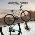 thumbnail image 3 of 29 inch Mountain Bike, Elecony Aluminum Mountain Bike, Shimano 21 Speed Mountain Bicycle Dual Disc Brakes for Woman Men Adult Blue, 3 of 6