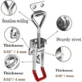 thumbnail image 5 of Heavy Duty Adjustable Toggle Latch Clamp With Lock Hole 660lbs Holding Capacity Large Pull Action Latch, 5 of 5