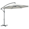 thumbnail image 1 of Outsunny 9.7ft Offset Patio Umbrella, Hanging Cantilever Parasol w/ Base, 1 of 10