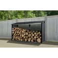 thumbnail image 2 of Arrow Firewood Rack 8 x 2 ft. Anthracite, 2 of 8