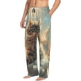thumbnail image 6 of Logiee Sunshine Cloud Kitten Print Pajama Pants for Men,Men’s Pajama Bottoms,Mens PJ Pants with Pockets & Button Fly-3X-Large, 6 of 6