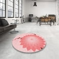 thumbnail image 4 of Ahgly Tapis Rectangulaire Lavable en Machine Intérieur Transitionnel Rouge Clair Rose, 8 Pieds x 10 Pieds, 4 of 7