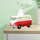thumbnail image 4 of Caja de Pañuelos de Autobús Retro, Decoración de La Cubierta, Dispensador de Papel Extraíble, Caja de Almacenamiento de Servilletas, Soporte de Pañuel rojo Sunnimix sostenedor del tejido, 4 of 8
