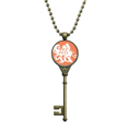 thumbnail image 1 of Year Of Monkey Animal China Zodiac Key Necklace Pendant Tray Embellished Chain, 1 of 3