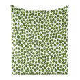 thumbnail image 1 of Green and White Soft Flannel Fleece Throw Blanket, Fresh Healthy Food Theme Graphic Artichoke Pattern Vegetarian Diet, Cozy Plush for Indoor and Outdoor Use, 50" x 60", Green and White, by Ambesonne, 1 of 6