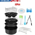 thumbnail image 1 of SHANNA BBQ Tools Air Fryer Accessories with Storage Bag and Gift Bag for All Air Fryers, 3.7QT - 6.8QT, (12Pcs), 1 of 8