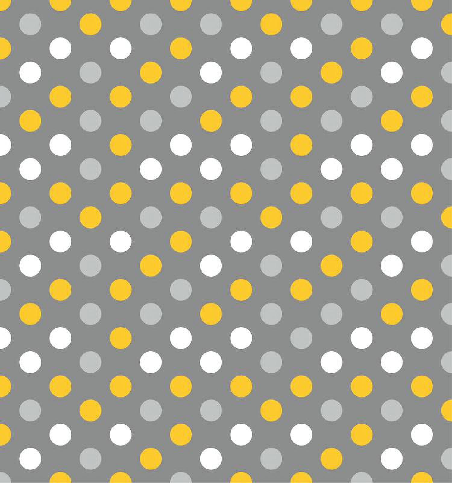 (4 pack) Waverly Inspirations Cotton 18" x 21" Fat Quarter MULTI DOT STEEL Print Fabric, 1 Each