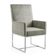 thumbnail image 3 of Manhattan Comfort Element 18.9" Velvet Dining Chair in Steel Gray (Set of 6), 3 of 11
