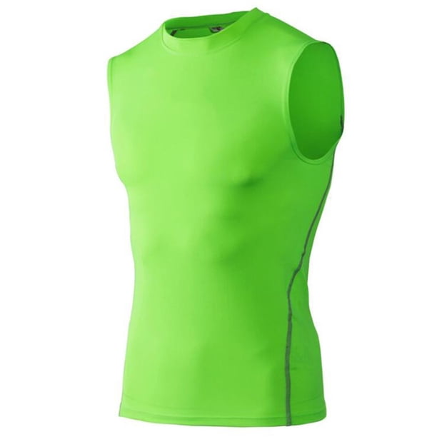 Camisetas Deportivas Para Hombre Slim Fit Compresión Atlética Fitness Secado Rápido Tank Tops Color Sólidopangjing