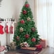 thumbnail image 3 of Adorno para colgar: esferas decorativas de 8 cm recubiertas de tela para fiestas navideñas en casa, 3 of 7