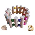 thumbnail image 4 of Flmtop Hamster Parrot Colorful Climbing Ladder Bridge Bite Swing Chewing Bird Pet Toy, 4 of 7