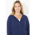 thumbnail image 4 of Catherines Women's Plus Size Suprema Snap-Placket Tee, 4 of 5