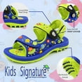 thumbnail image 2 of GP Kids Signature SNAP LOCK Sandals: 7620 Black Orange, EU37 (Size: Big Kid 6 - 6.5), 2 of 2