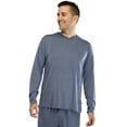 thumbnail image 5 of INTIMO Men's Knit Long-Sleeve V-Neck Pajama Lounge Shirt Short-Sleeve PJ Top, 5 of 5