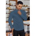 thumbnail image 3 of Ekouaer Men's Mock Turtleneck Long Sleeve Turtle Neck Tops Lightweight Undershirt Thermal Sweater Shirts, 3 of 6
