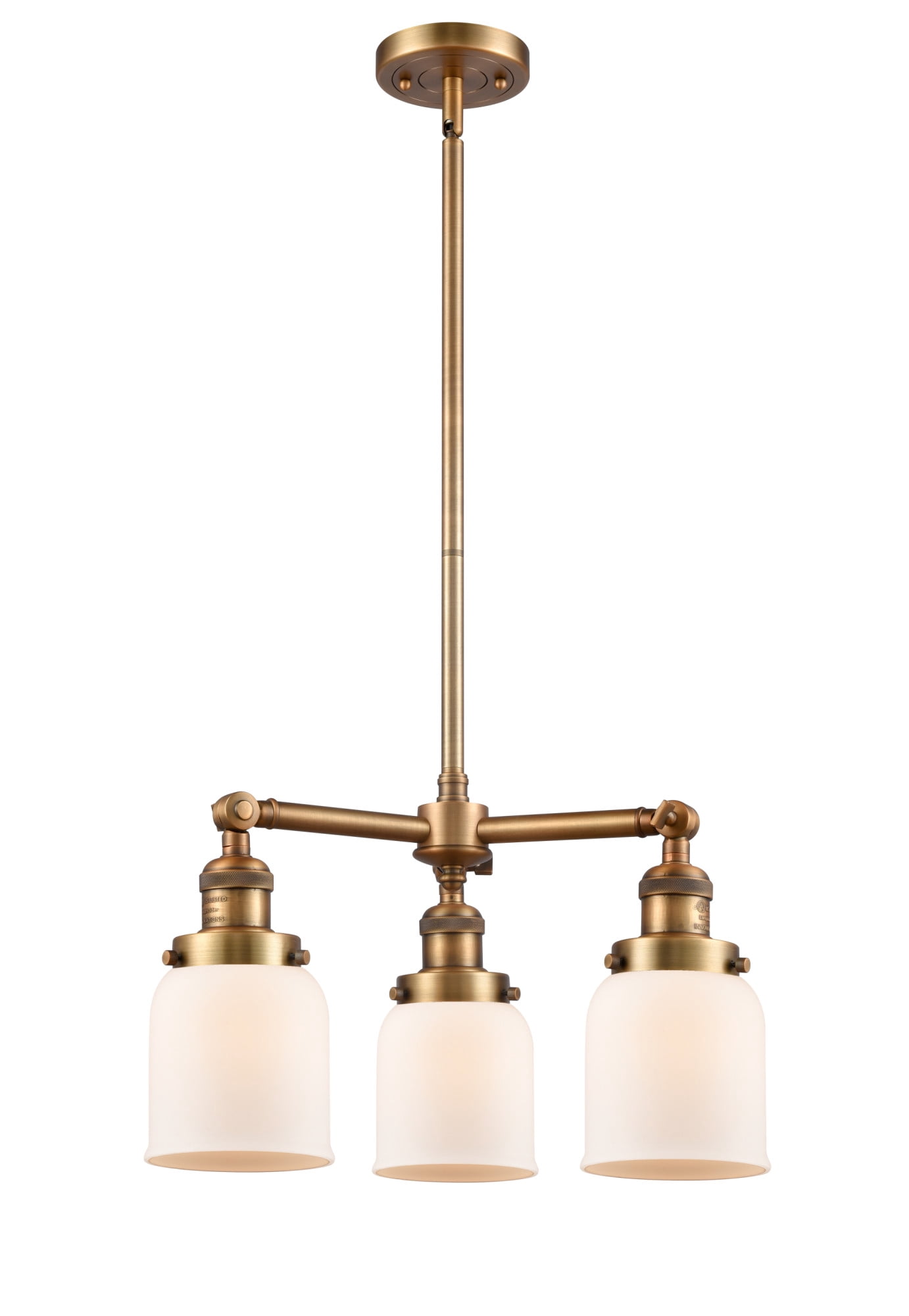 Innovations Lighting - Bell - 3 Light Chandelier In Industrial Style-11 Inches