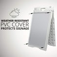 thumbnail image 2 of Letrero en forma de A Jumbl de 40 x 66 cm con protector de letrero de PVC, blanco, 2 of 6