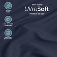 thumbnail image 3 of Bare Home Fitted Sheet - 24" Extra Deep Pocket - Premium 1800 Collection - Queen, Midnight Blue, 3 of 7