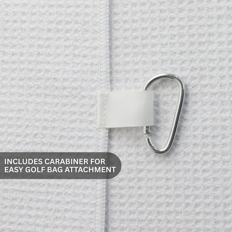 Athletic Works Microfiber Golf Towel with Carabiner, 30x20 Inch photo 3