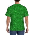 thumbnail image 2 of Naloa Green Glitter Men's T-Shirt Sport T-shirt Men's Basic Tee Casual Men's Shirt, Round Neck, Short Sleeves - Small, 2 of 5
