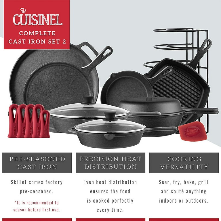 Chef's Essential 11 piece Cast Iron Set | Cuisinel