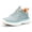 Powder Blue/Orange, variant on FitVille Wide Walking Shoes for Women, Hands Free Slip On Sneakers Lightweight Running Shoes Arch Support - V1