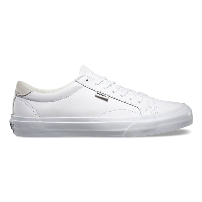 vans white leather court sneakers