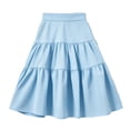 thumbnail image 4 of Girls Pleated Skirt, Girls A Line Cake Skirt, Puffy Solid Color Short Skirt, Casual Back To School Bottoms For Girls Ages 7–15, 4 of 4